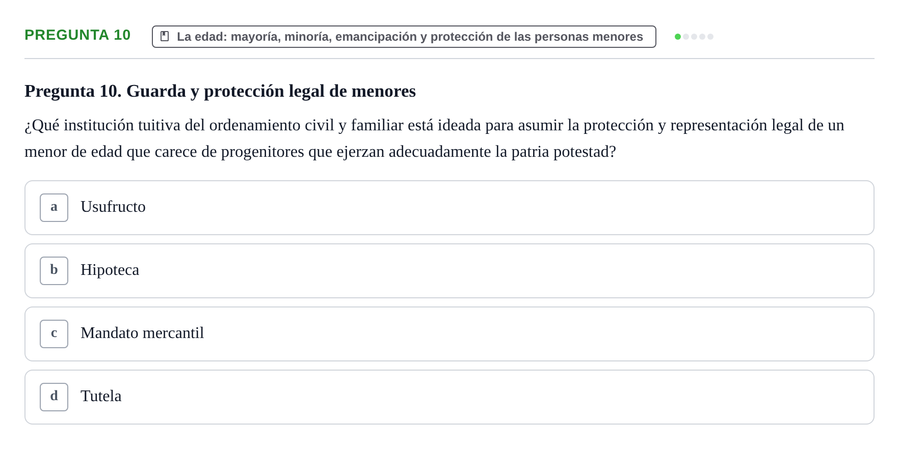 Enunciado: Pregunta 10