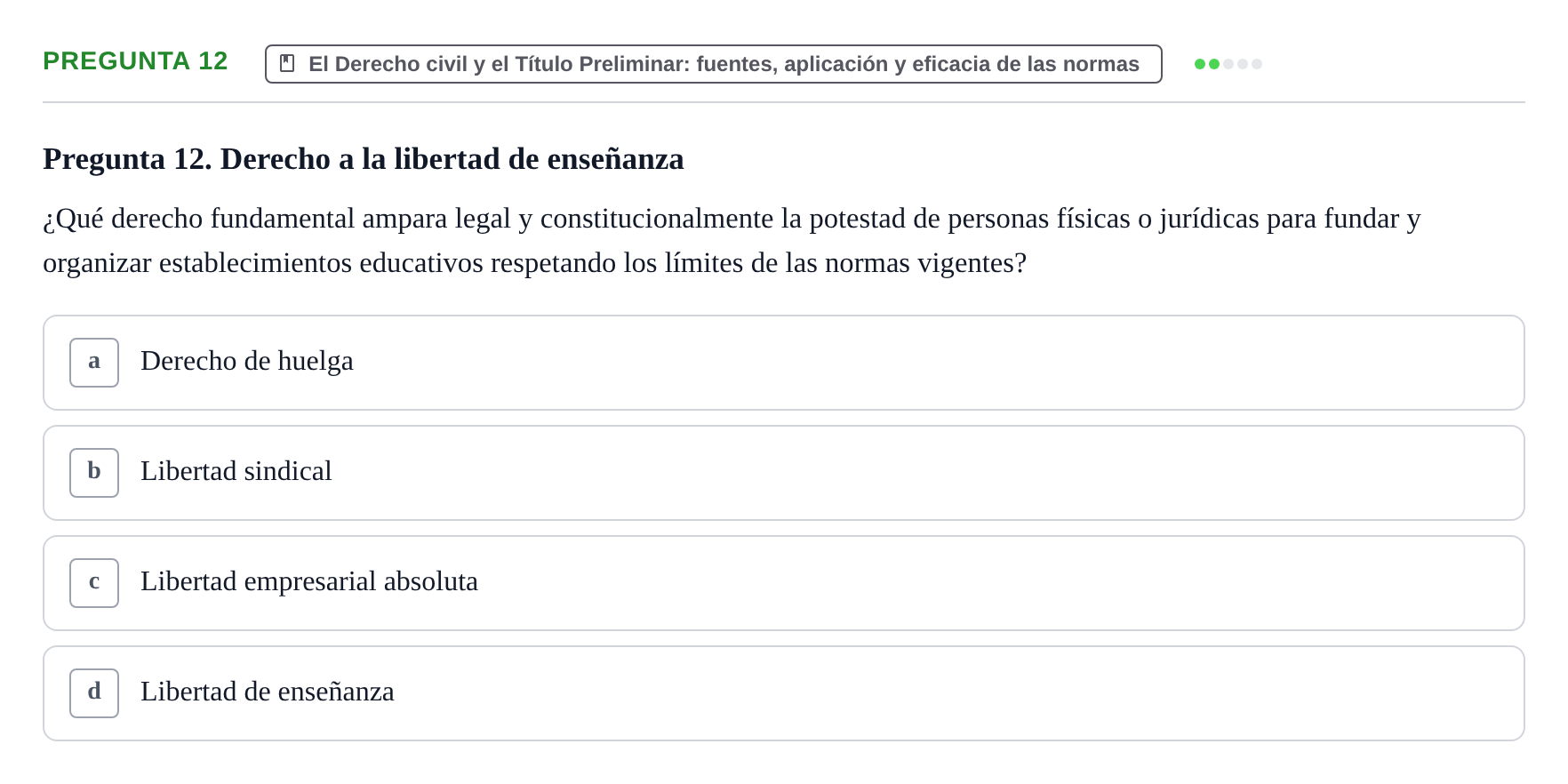 Enunciado: Pregunta 12