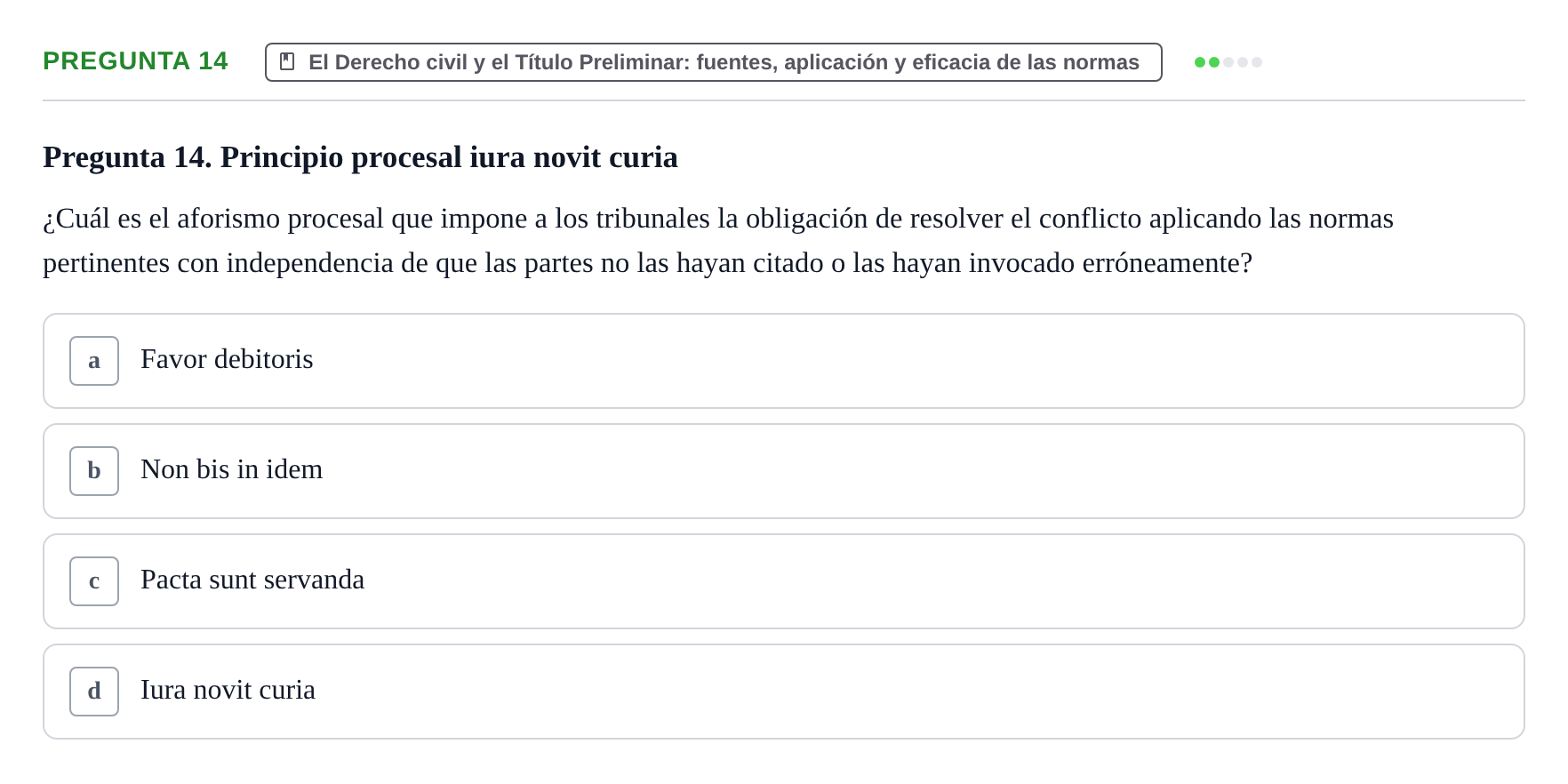 Enunciado: Pregunta 14