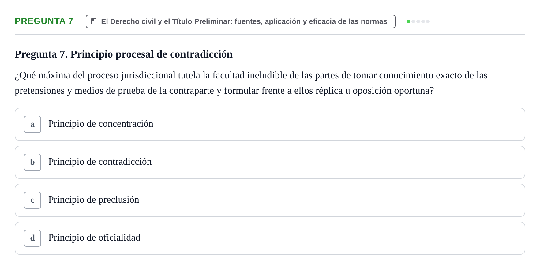 Enunciado: Pregunta 7