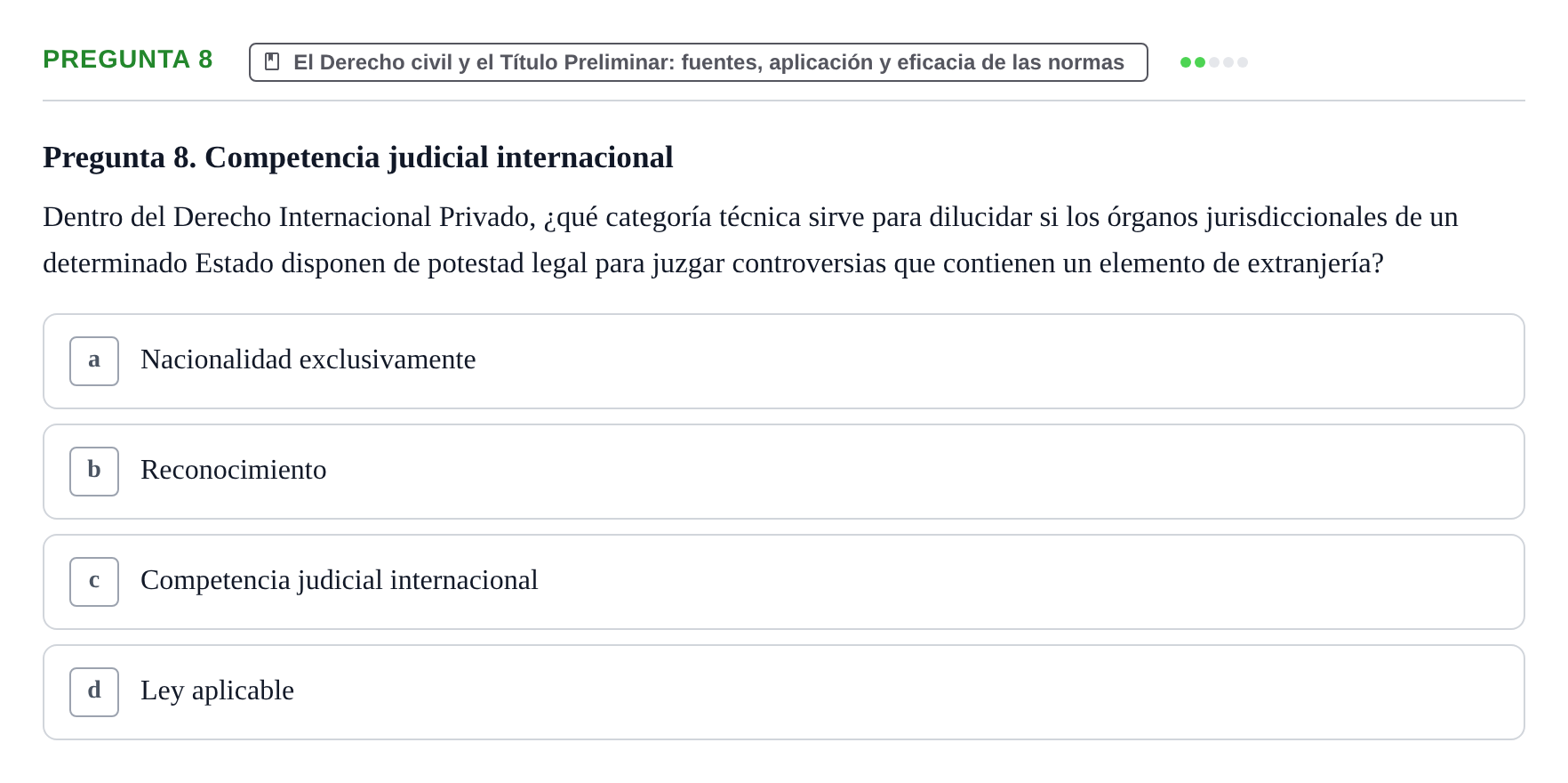 Enunciado: Pregunta 8