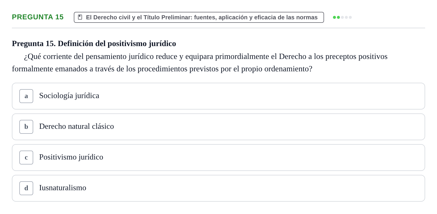 Enunciado: Pregunta 15