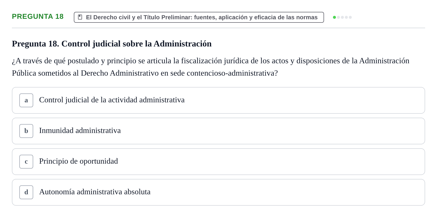Enunciado: Pregunta 18