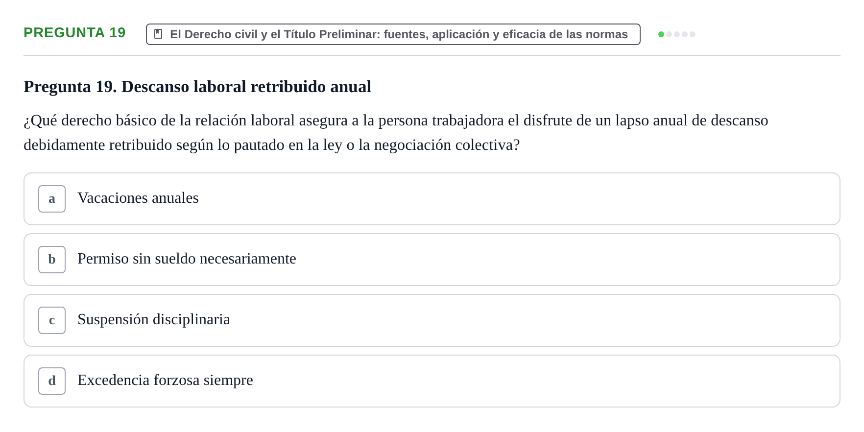 Enunciado: Pregunta 19