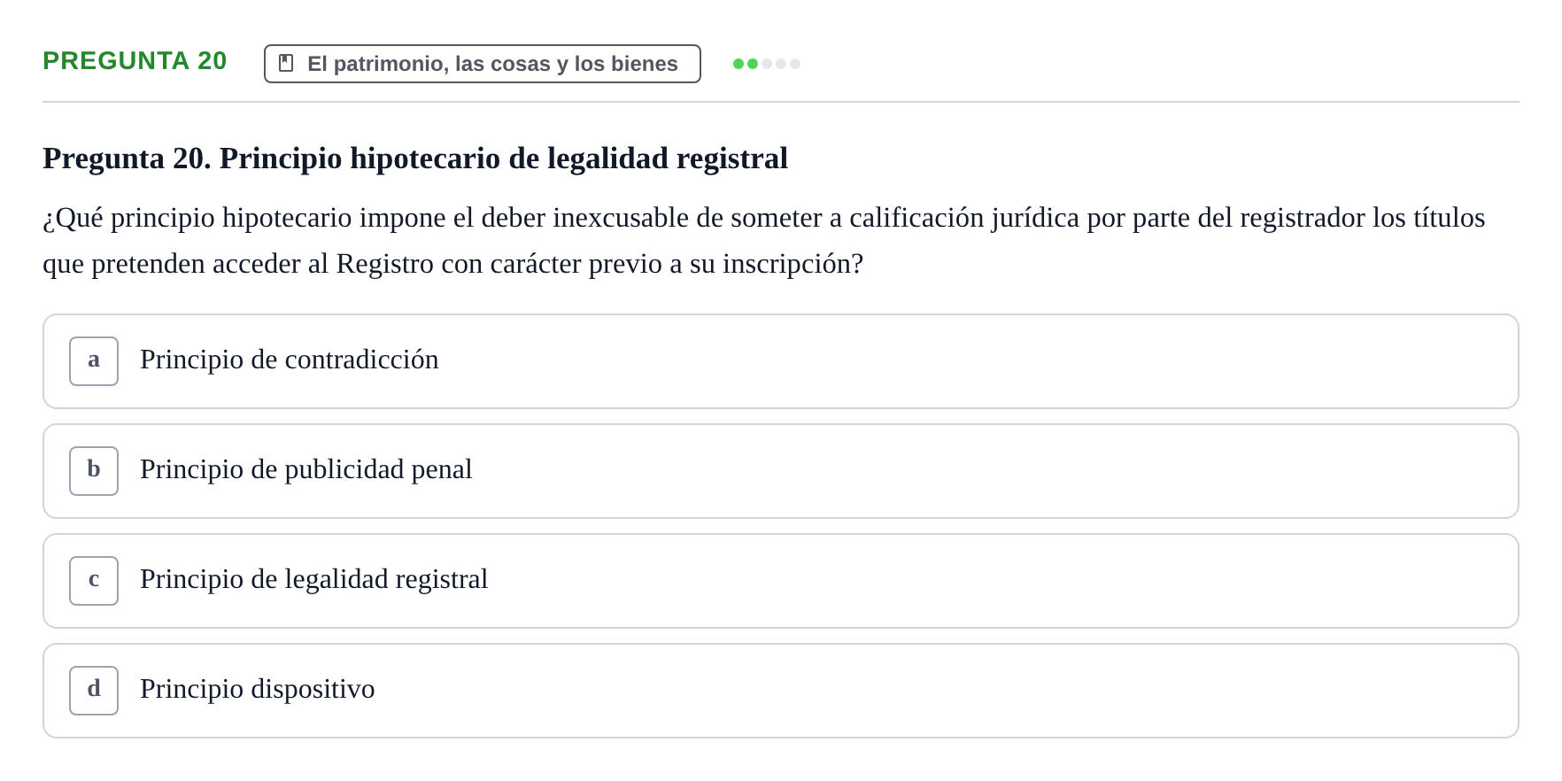Enunciado: Pregunta 20