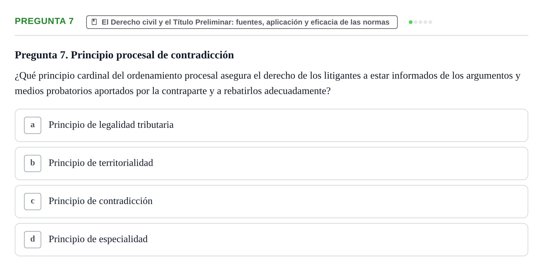 Enunciado: Pregunta 7