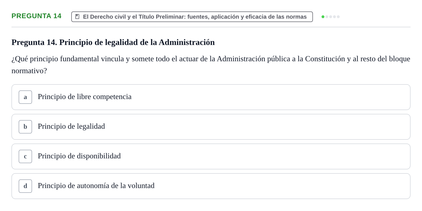 Enunciado: Pregunta 14