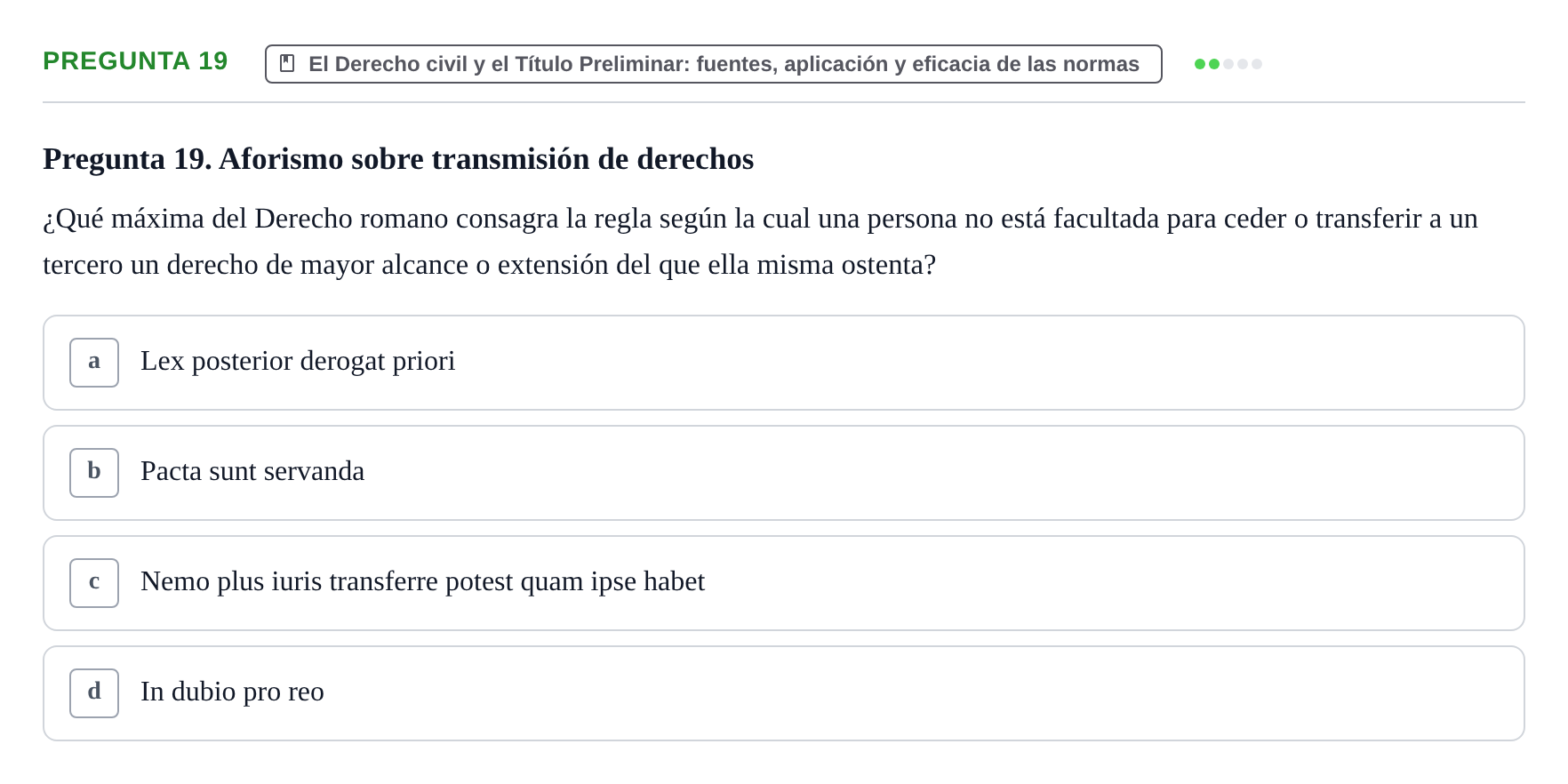 Enunciado: Pregunta 19