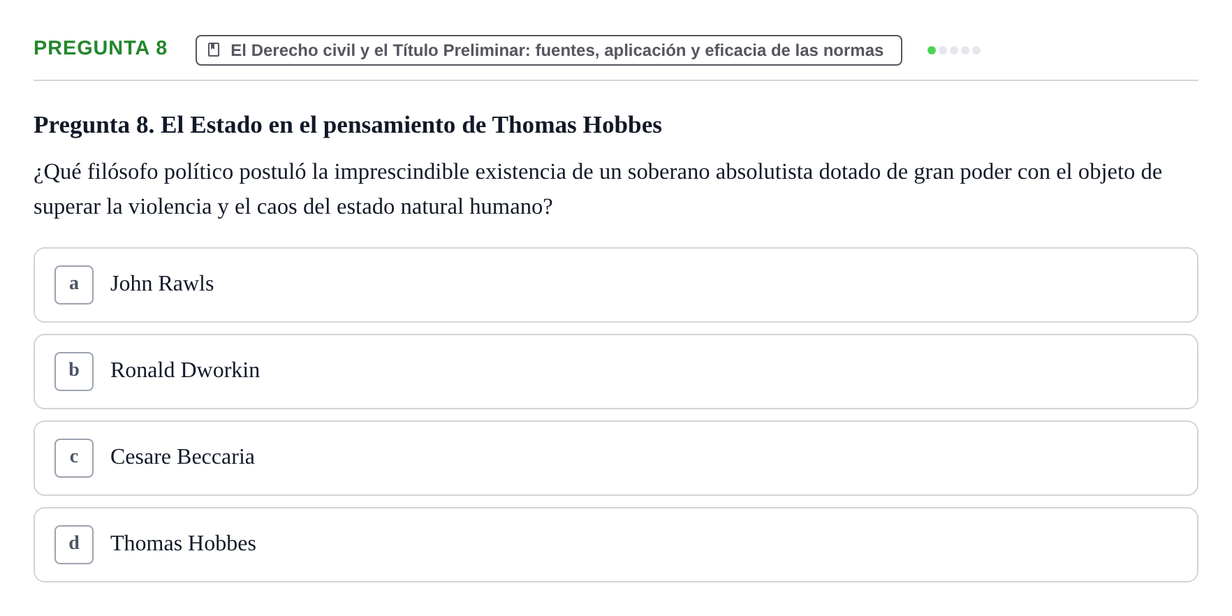 Enunciado: Pregunta 8