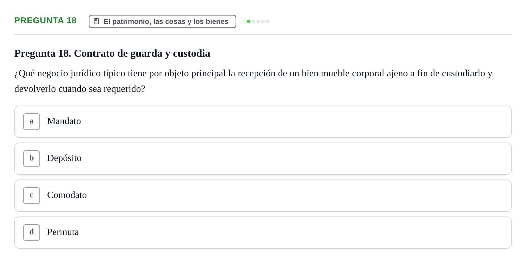 Enunciado: Pregunta 18