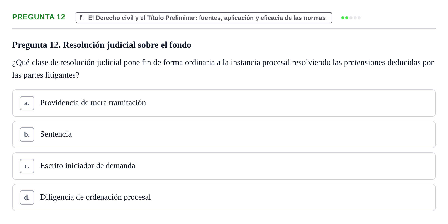 Enunciado: Pregunta 12
