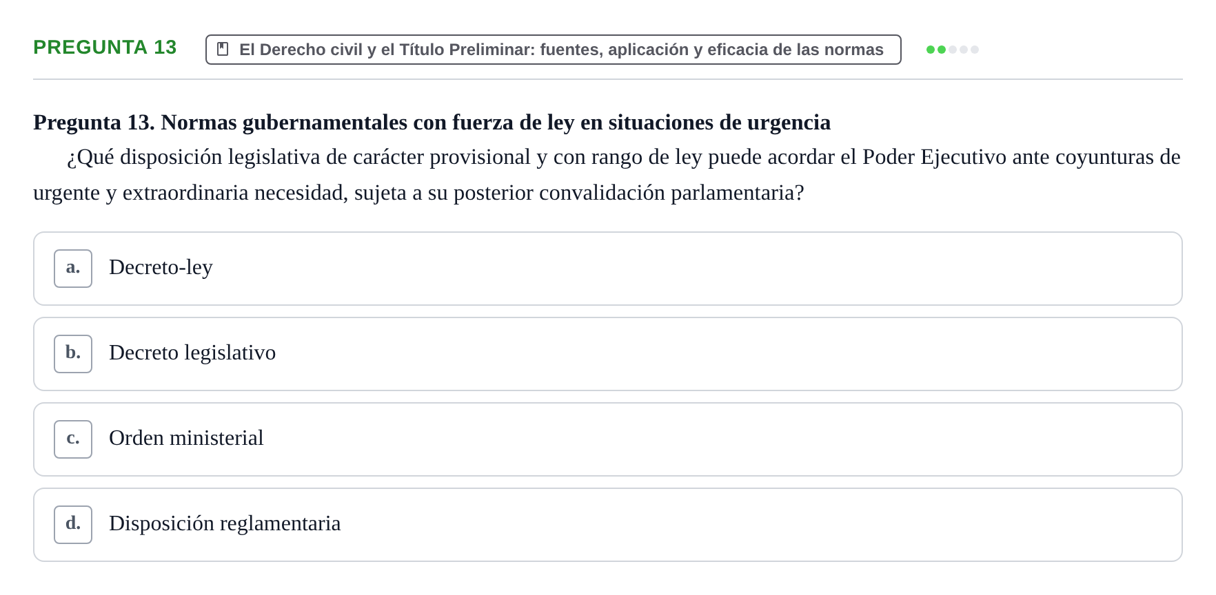 Enunciado: Pregunta 13