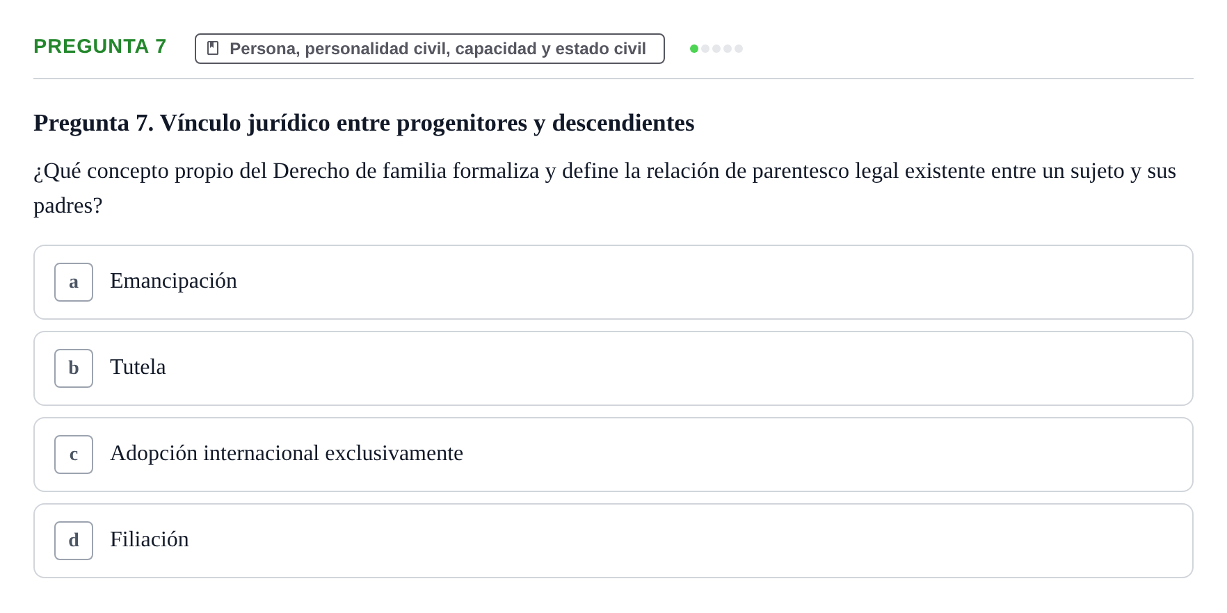 Enunciado: Pregunta 7