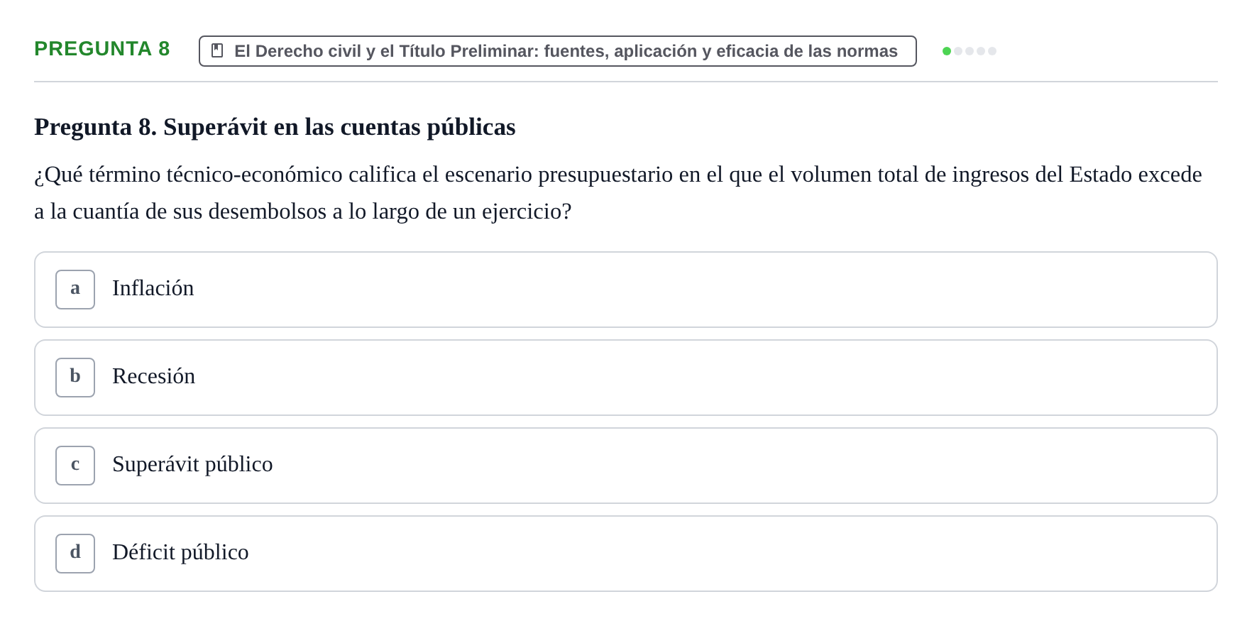 Enunciado: Pregunta 8