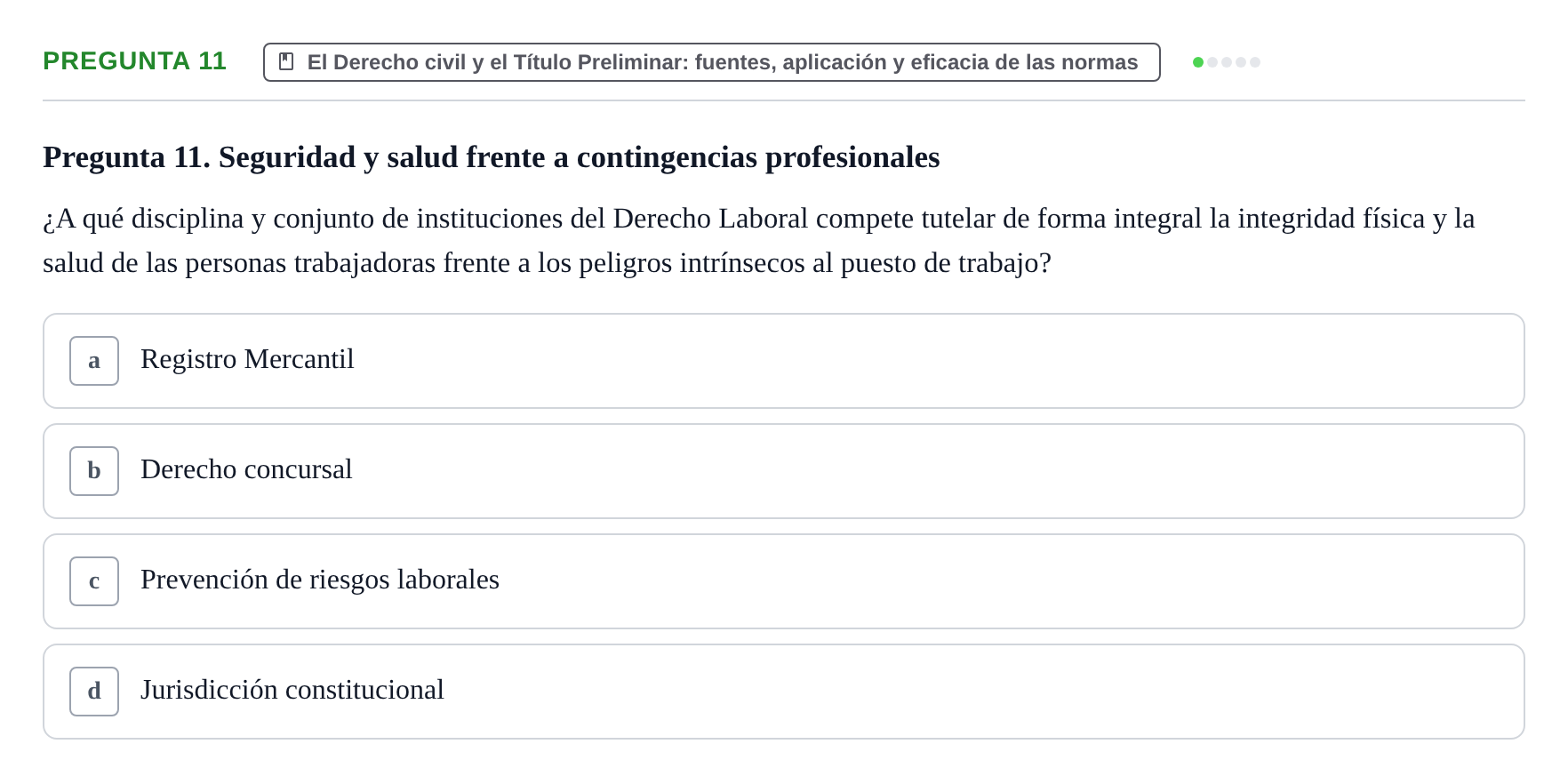 Enunciado: Pregunta 11