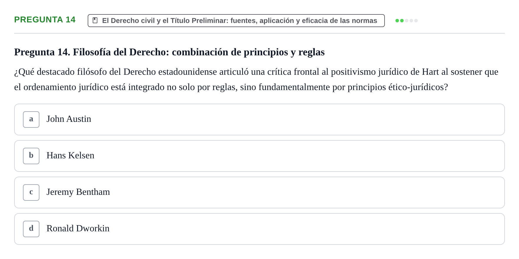 Enunciado: Pregunta 14
