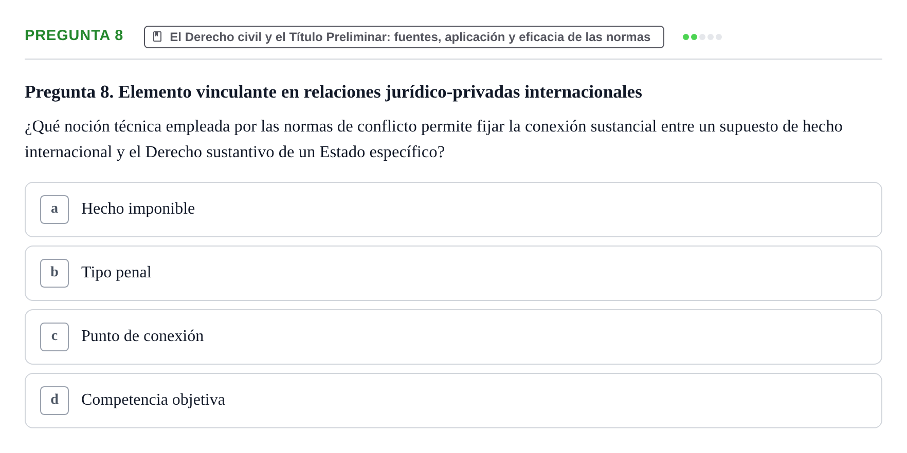 Enunciado: Pregunta 8