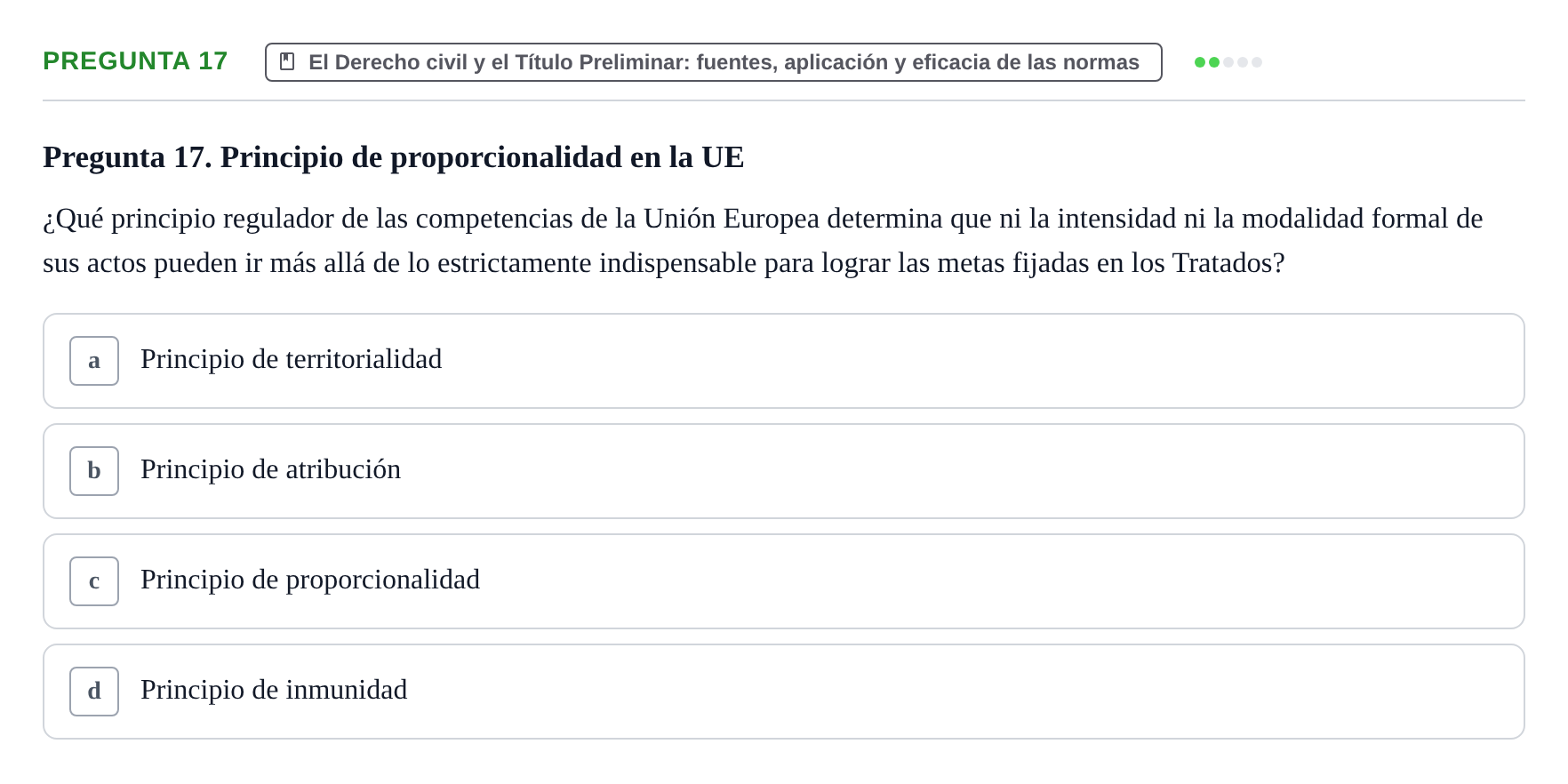 Enunciado: Pregunta 17