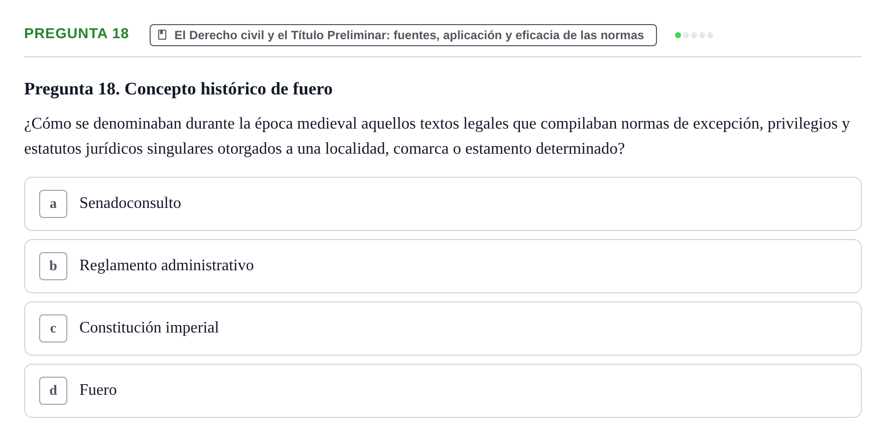Enunciado: Pregunta 18