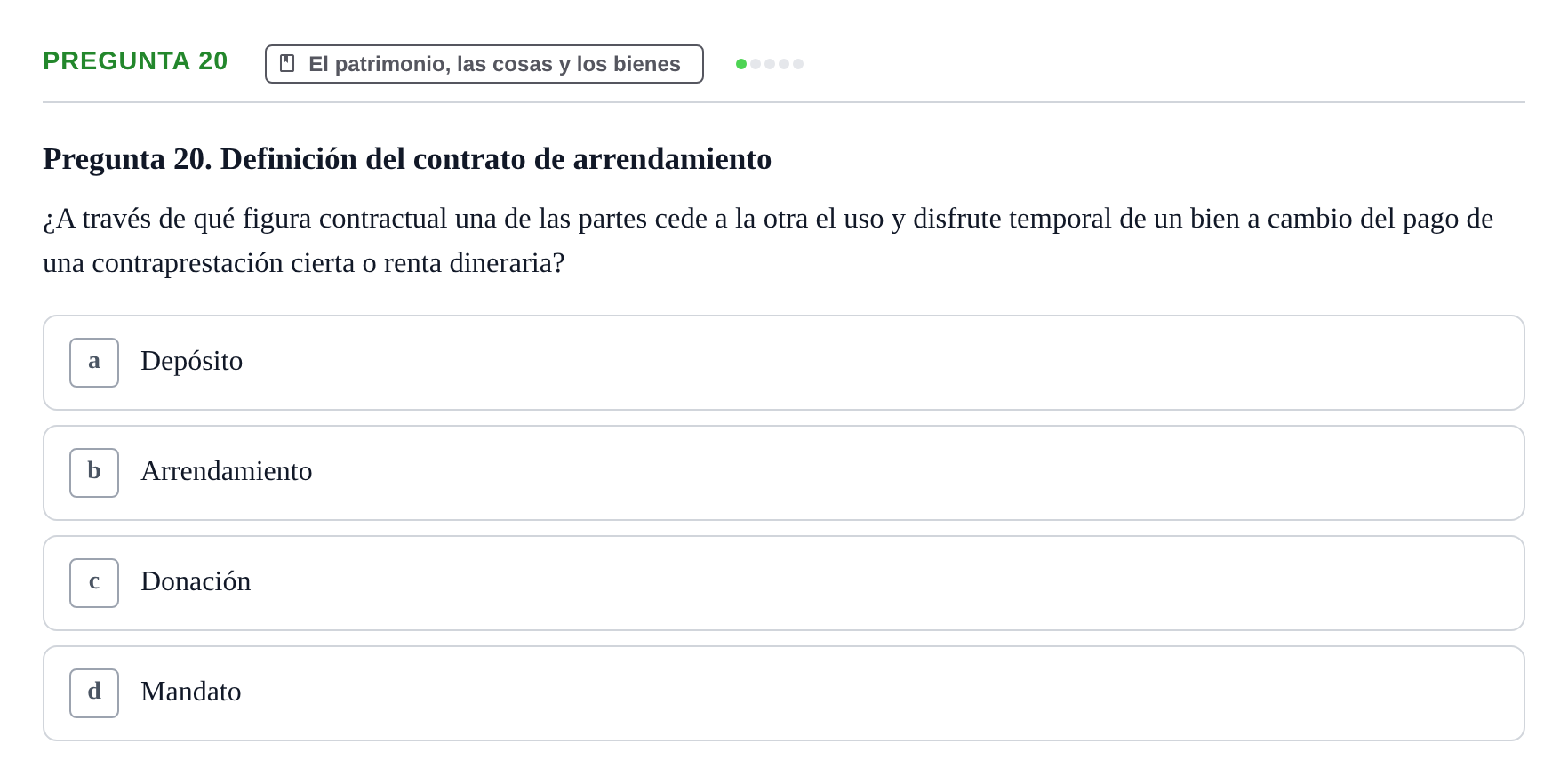 Enunciado: Pregunta 20