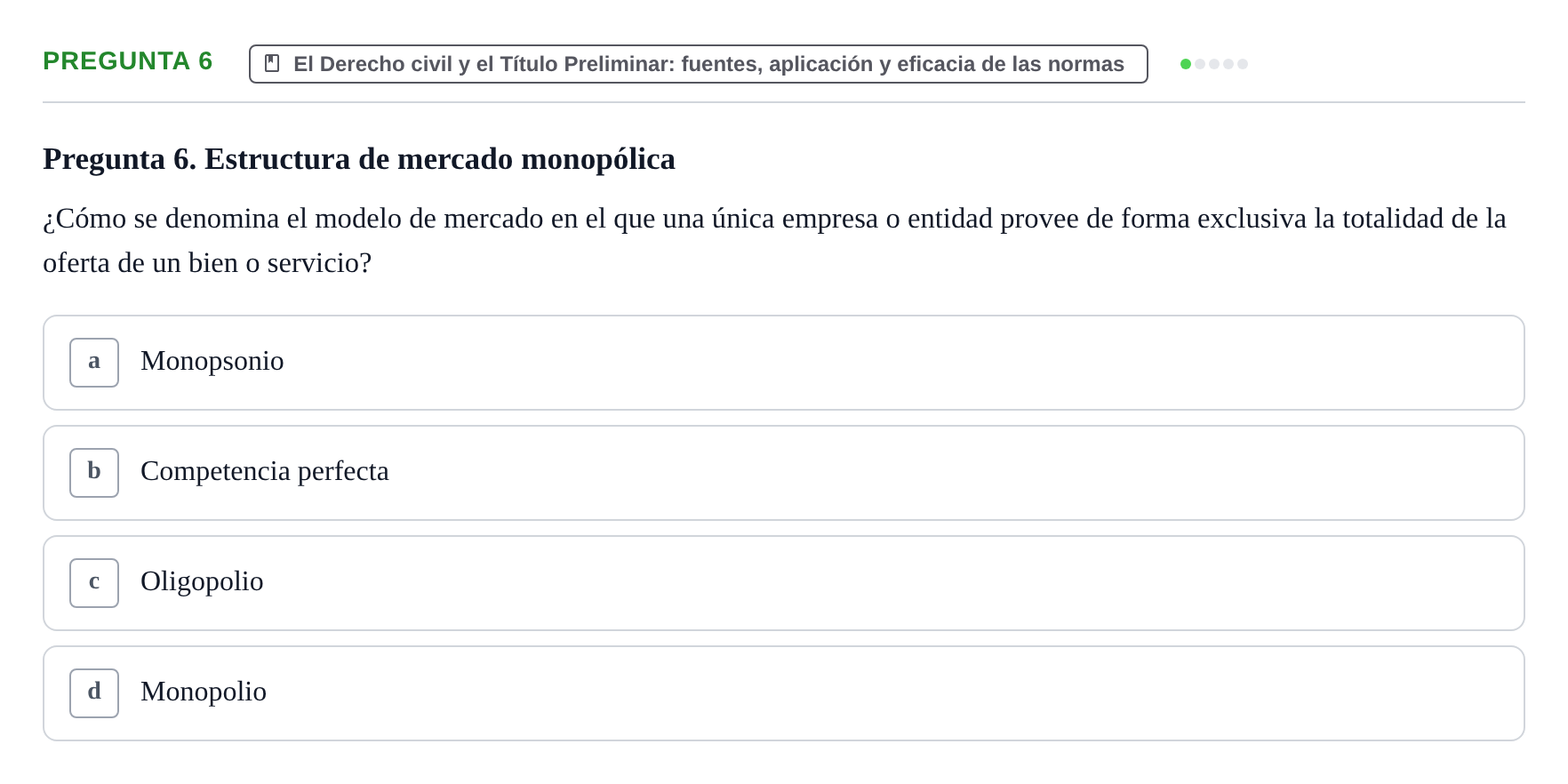 Enunciado: Pregunta 6