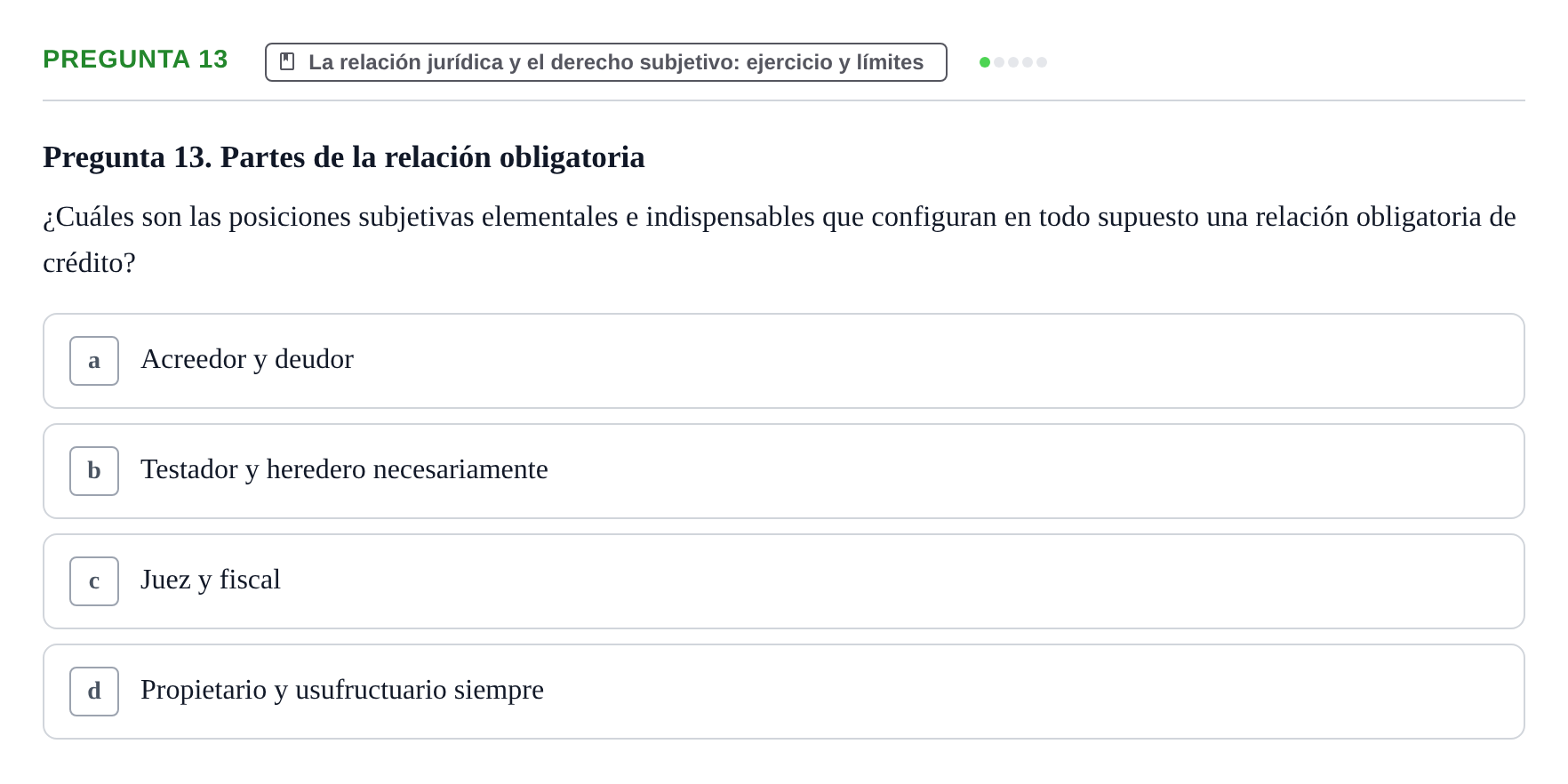 Enunciado: Pregunta 13