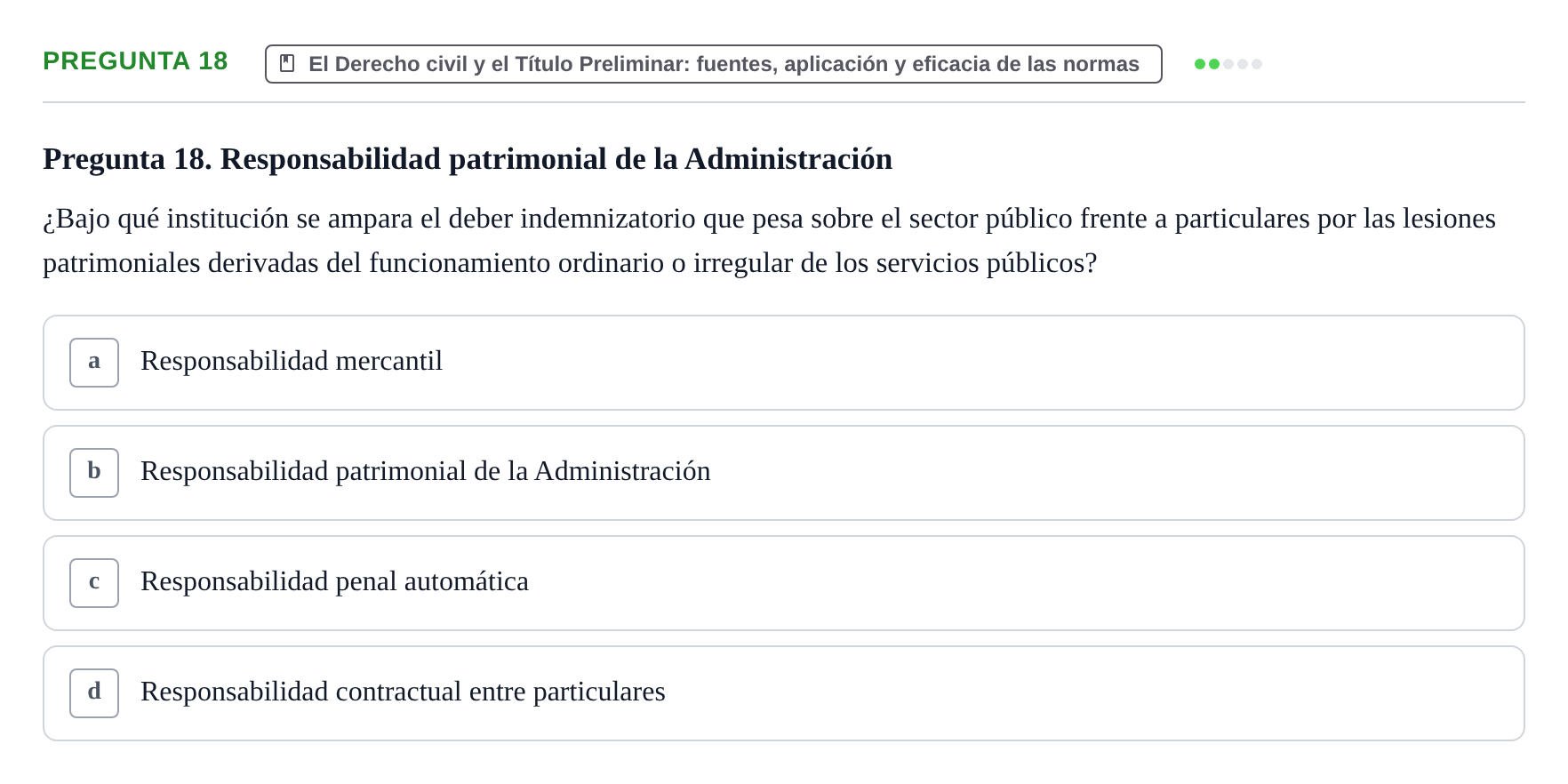 Enunciado: Pregunta 18