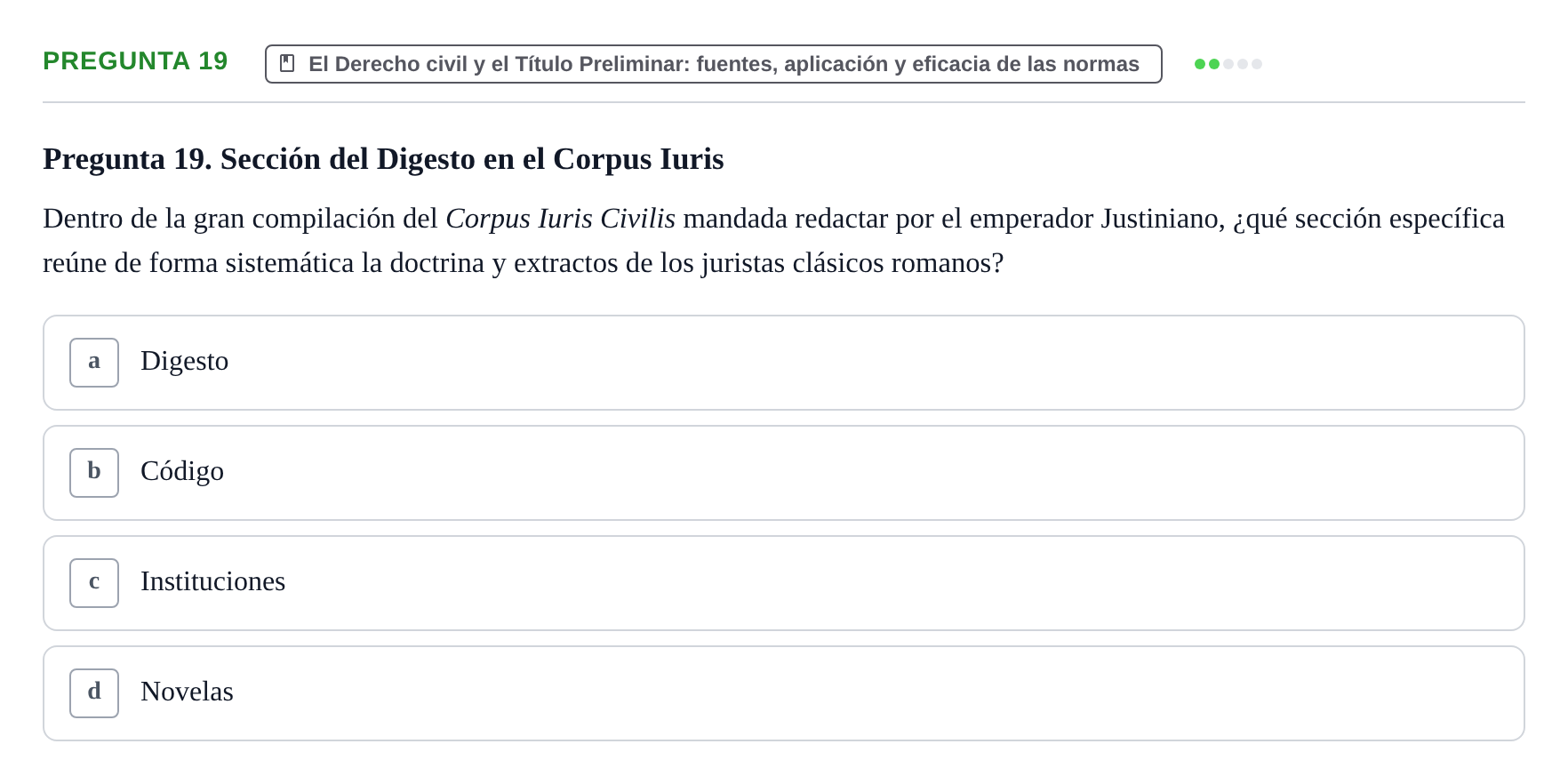 Enunciado: Pregunta 19