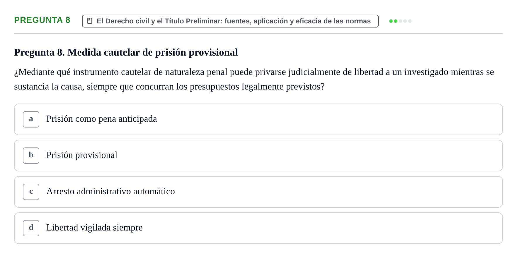 Enunciado: Pregunta 8