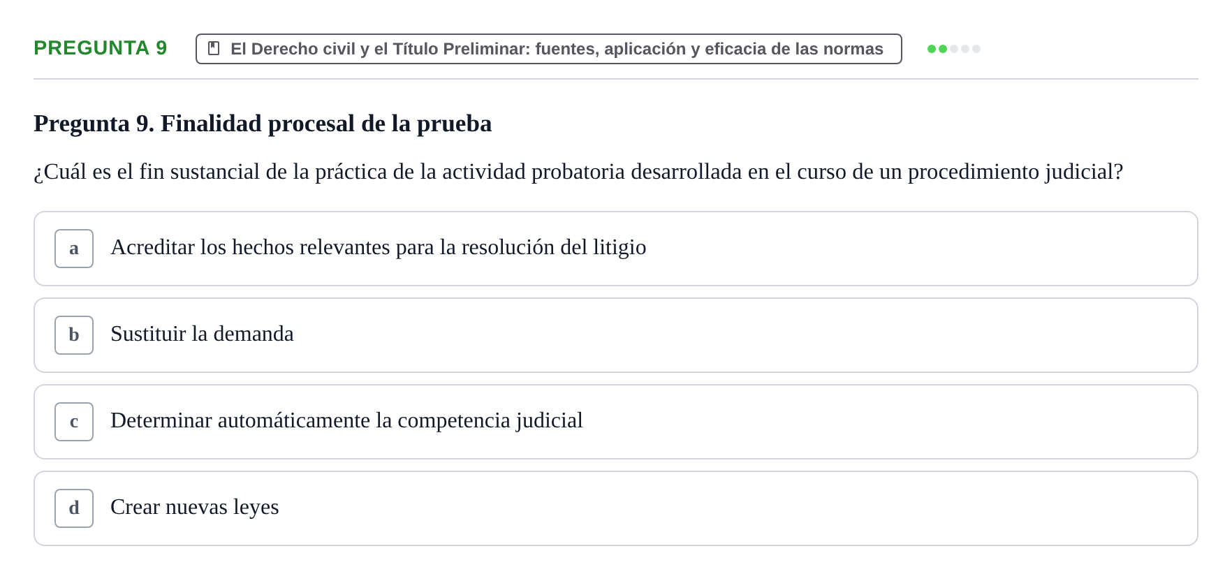 Enunciado: Pregunta 9