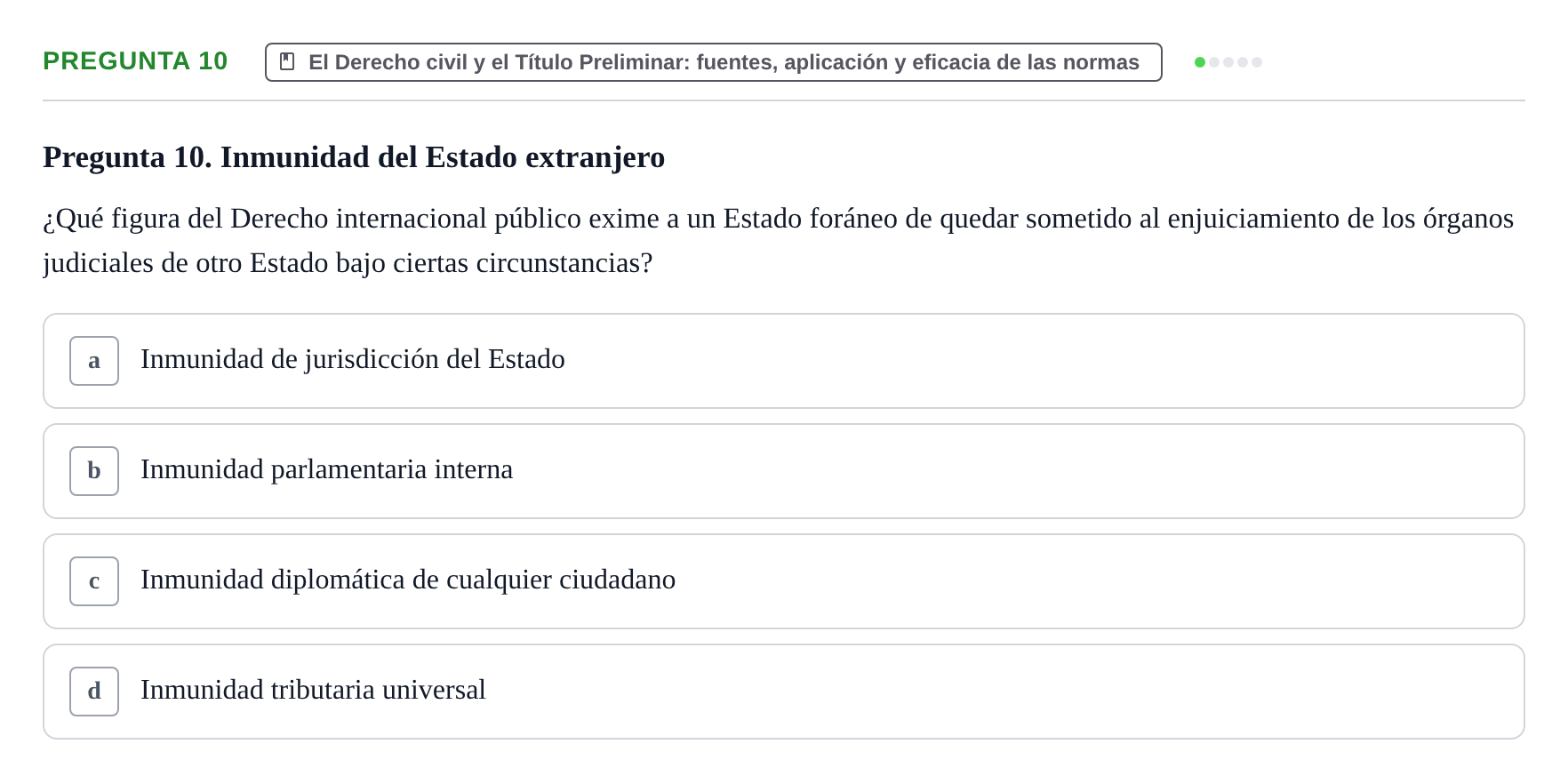 Enunciado: Pregunta 10