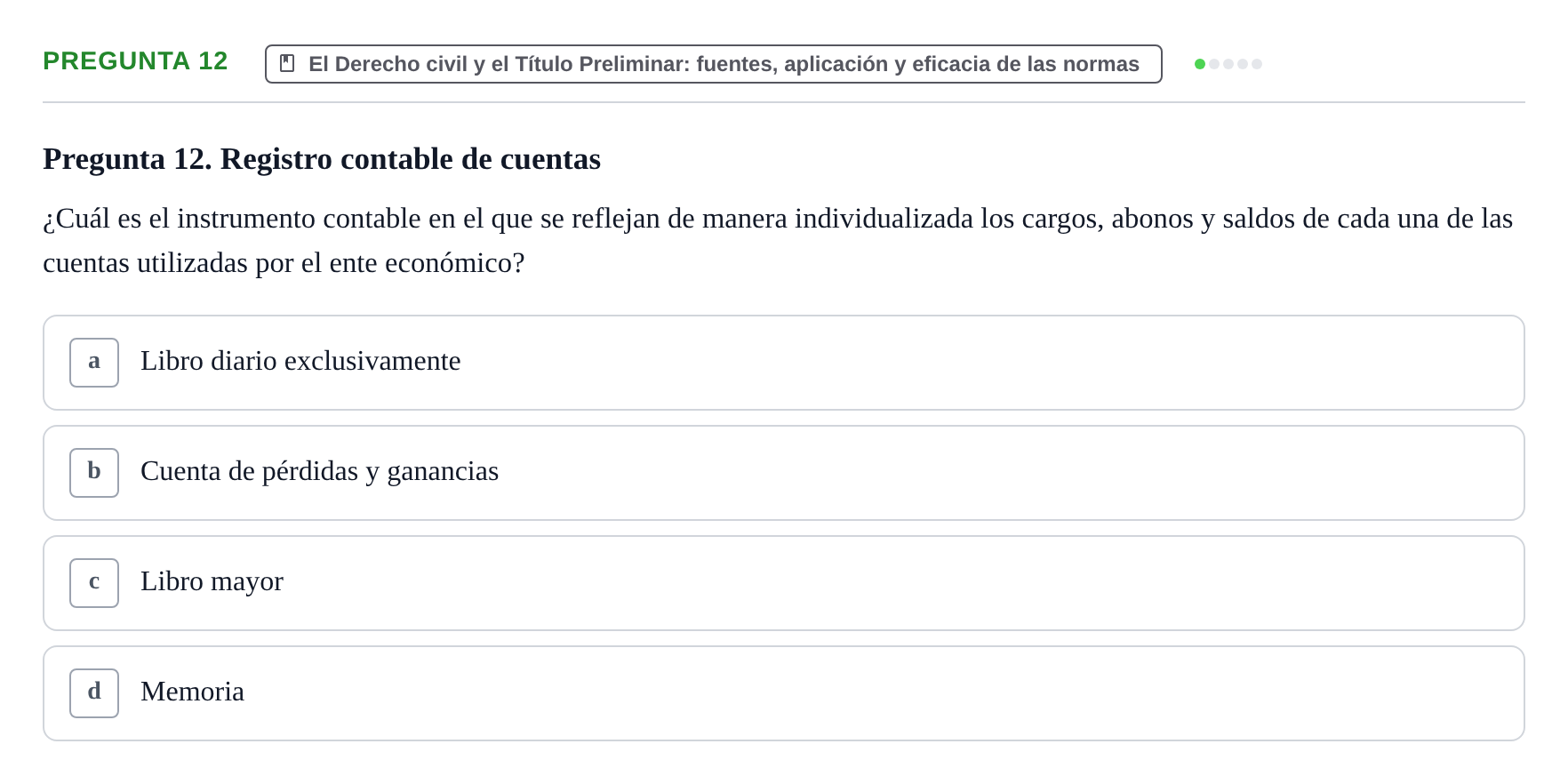 Enunciado: Pregunta 12