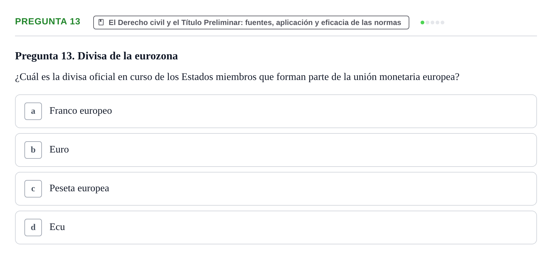 Enunciado: Pregunta 13