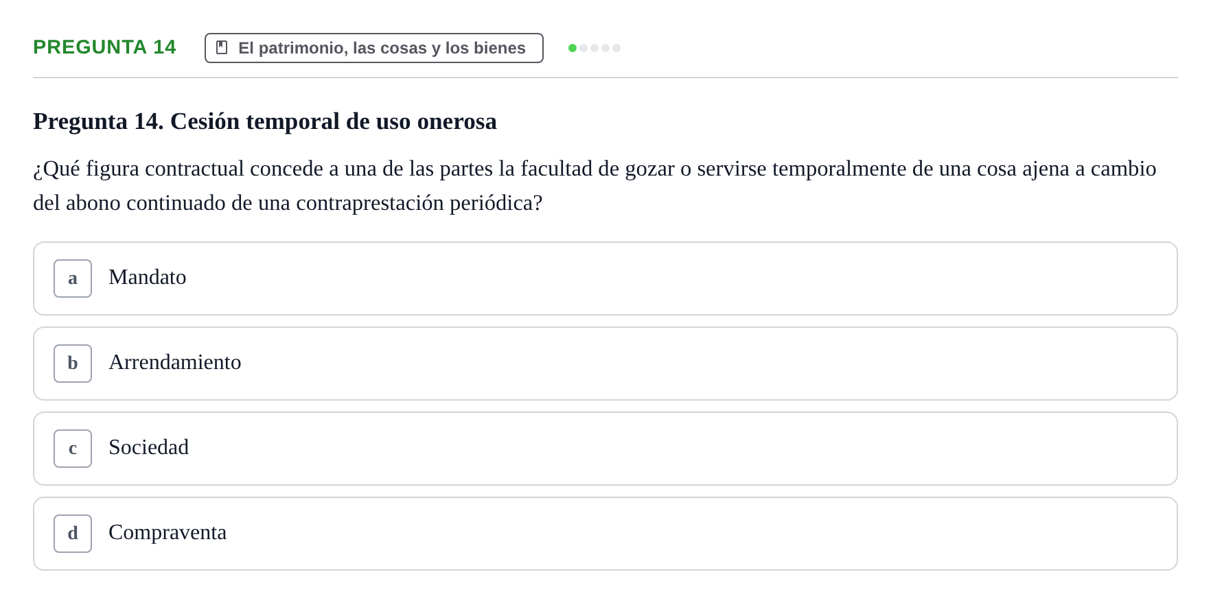 Enunciado: Pregunta 14