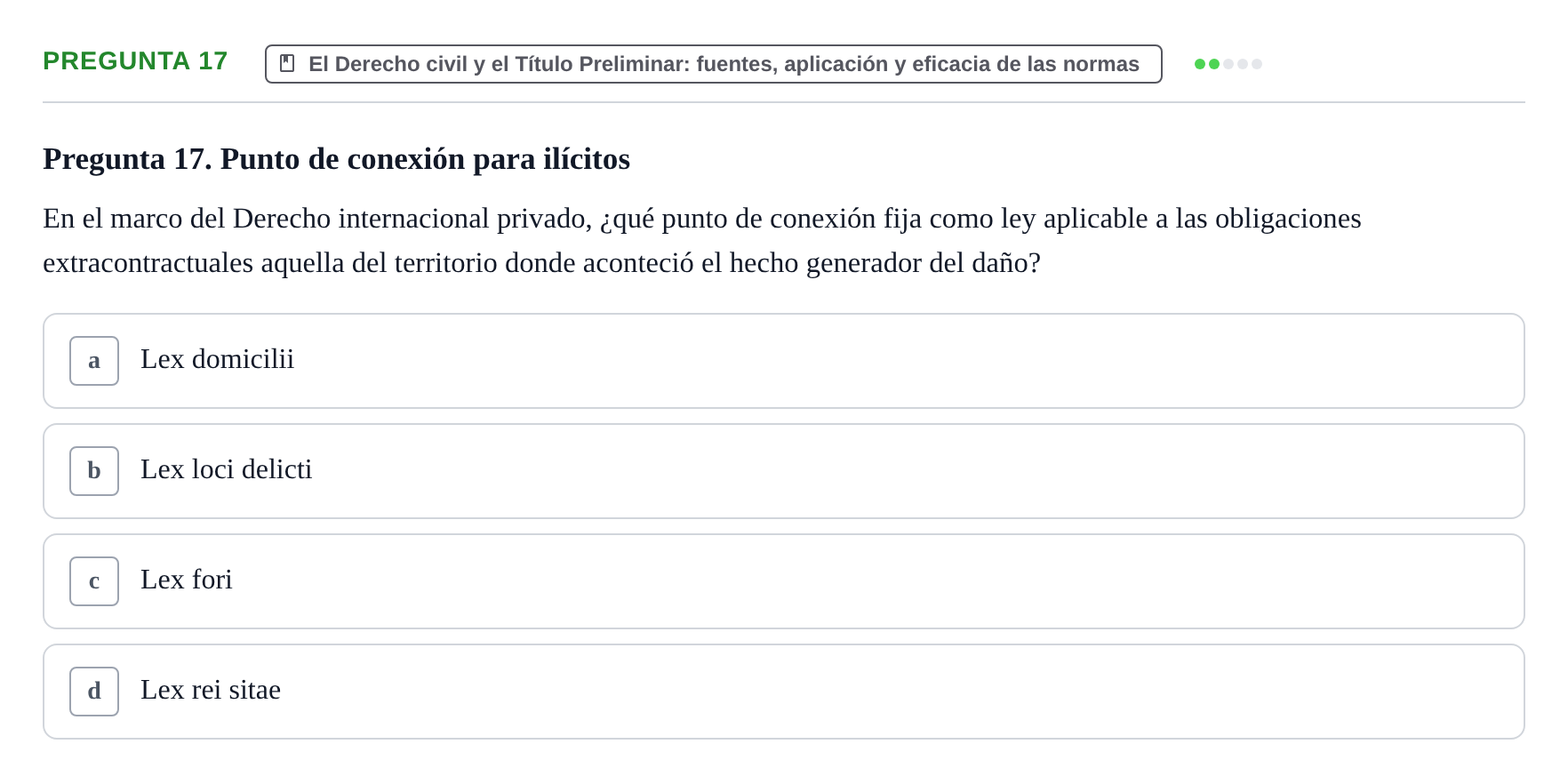 Enunciado: Pregunta 17