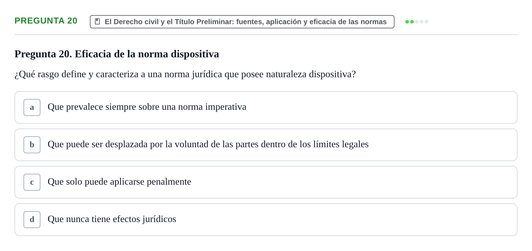 Enunciado: Pregunta 20