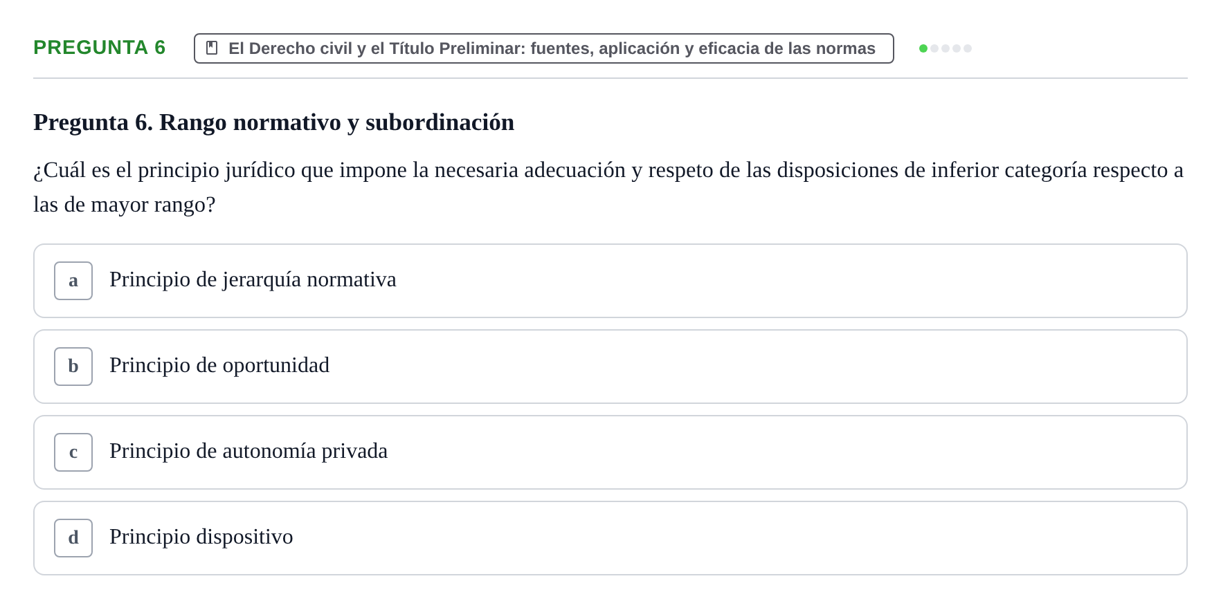 Enunciado: Pregunta 6