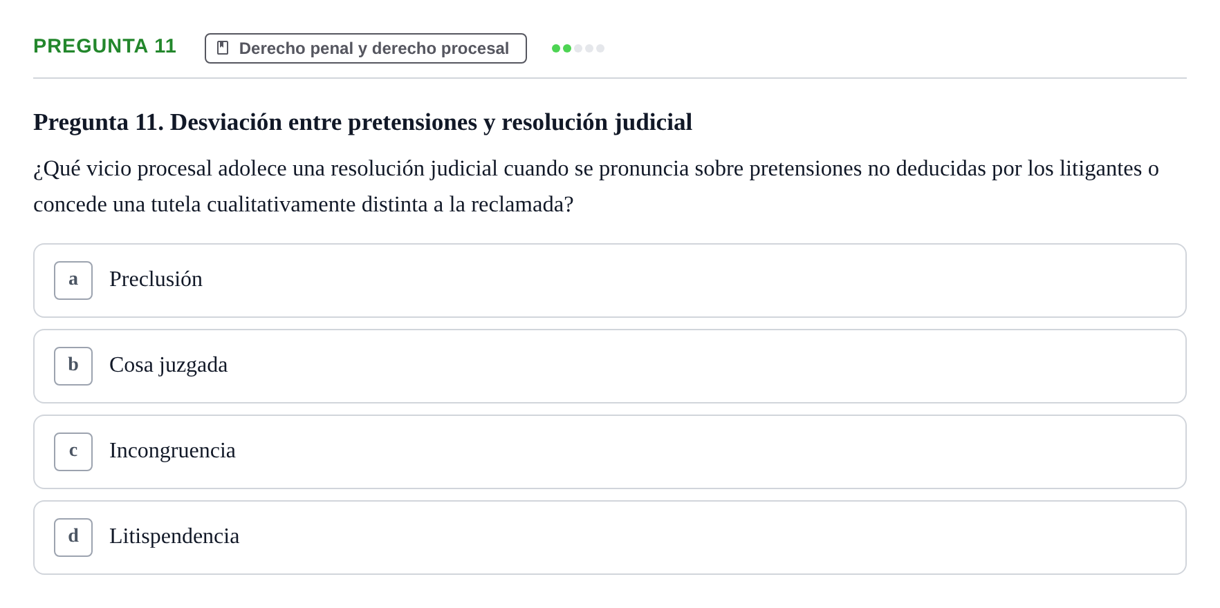 Enunciado: Pregunta 11