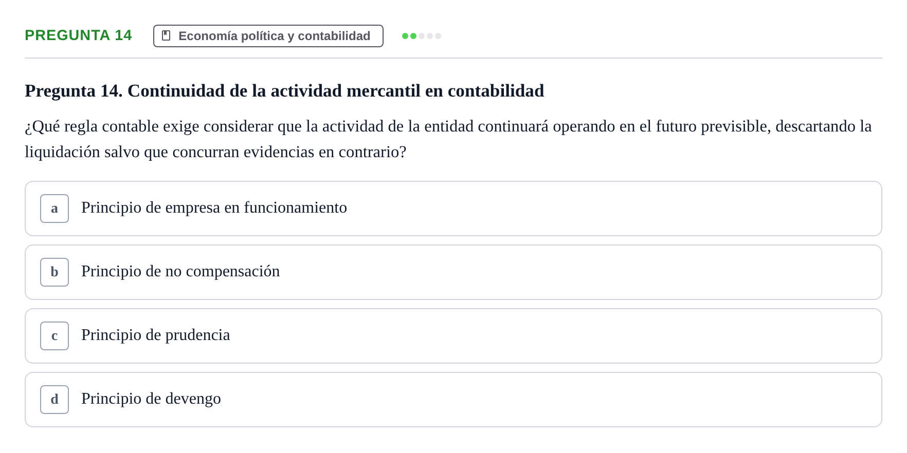 Enunciado: Pregunta 14