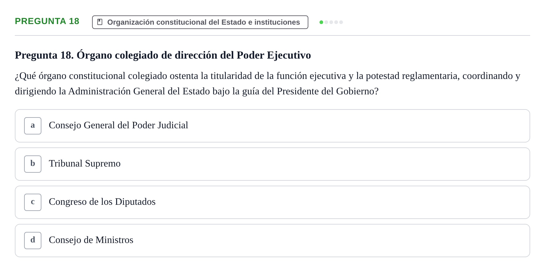 Enunciado: Pregunta 18