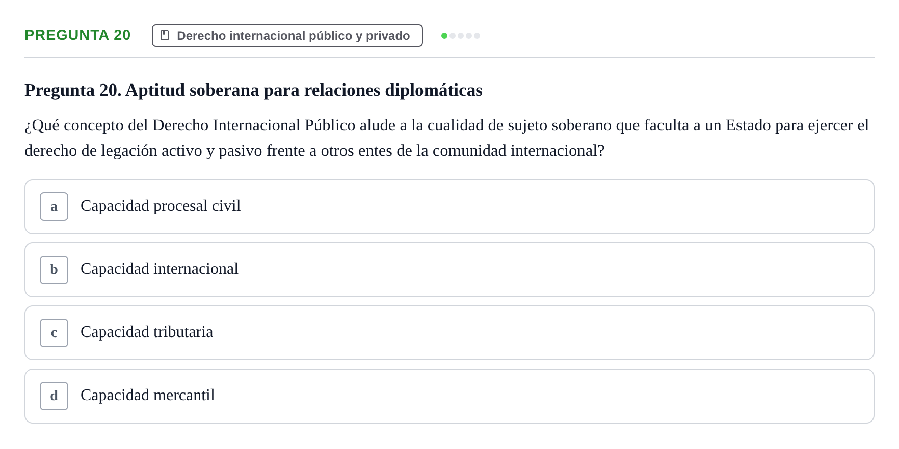 Enunciado: Pregunta 20
