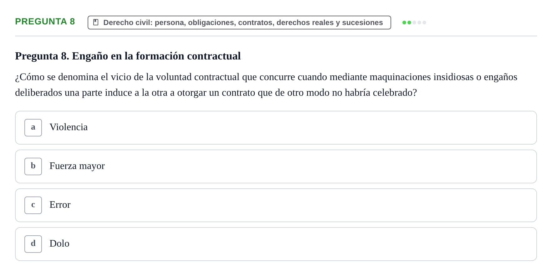 Enunciado: Pregunta 8