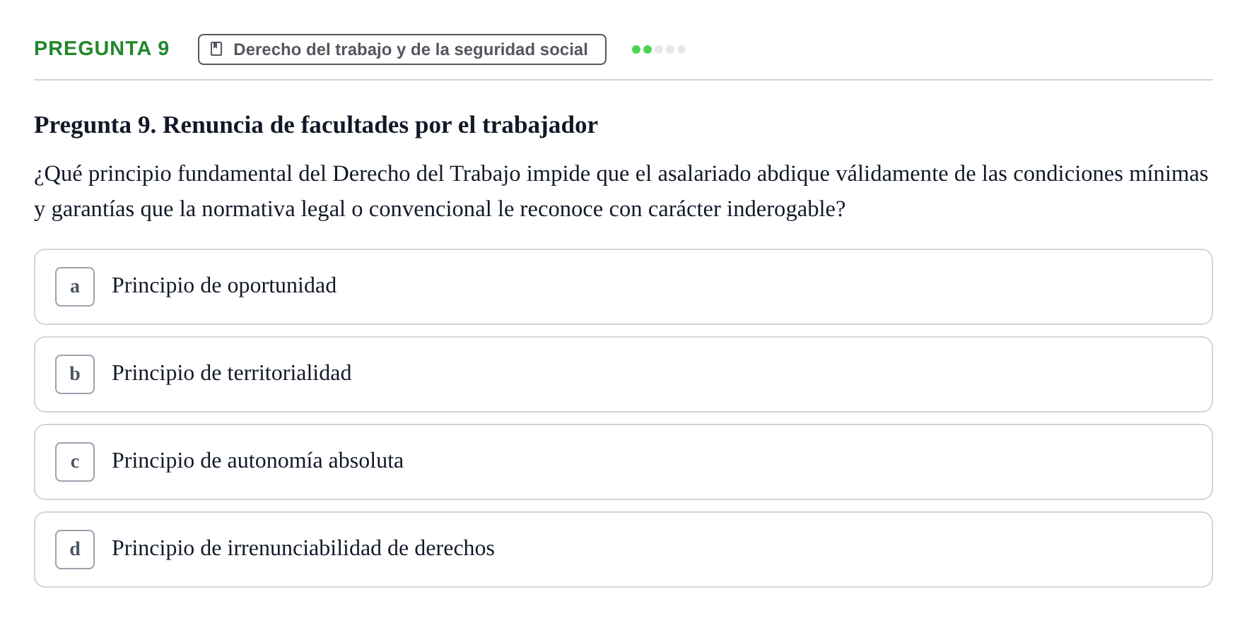 Enunciado: Pregunta 9