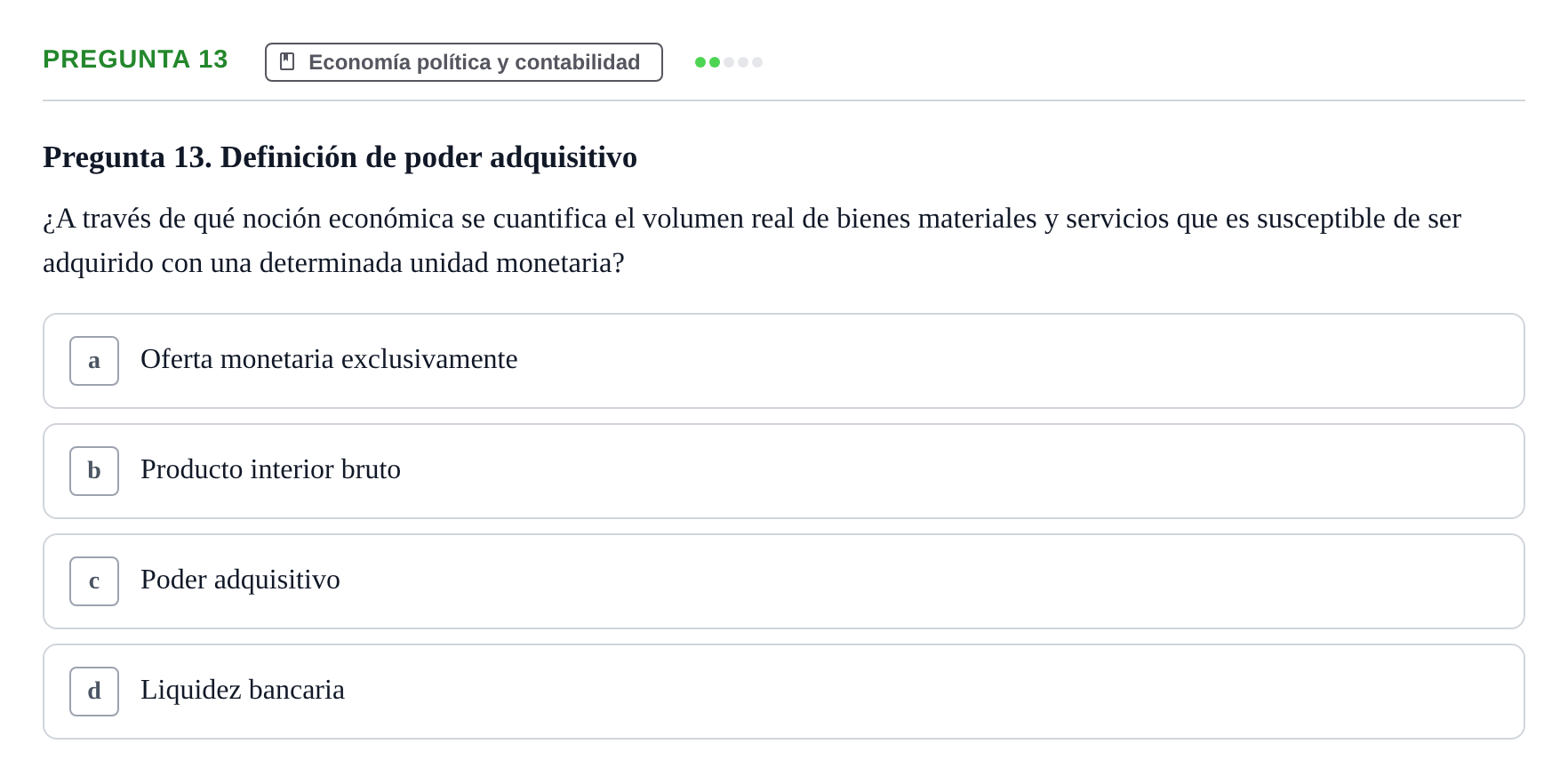 Enunciado: Pregunta 13