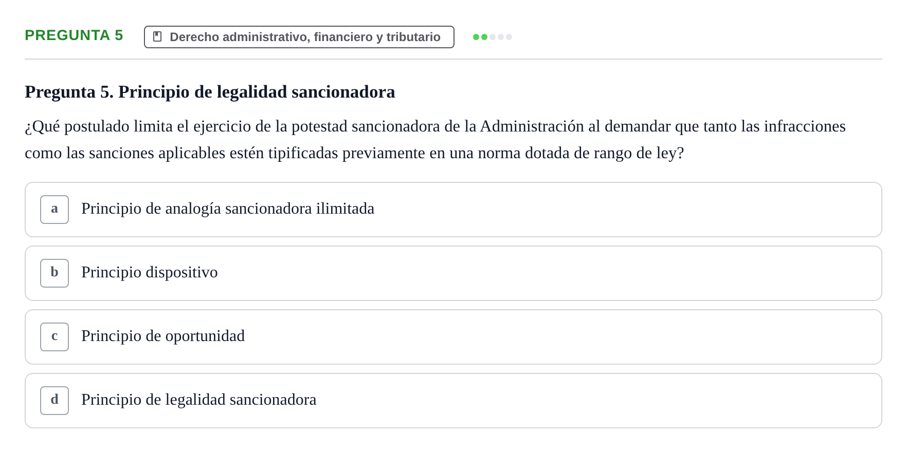 Enunciado: Pregunta 5