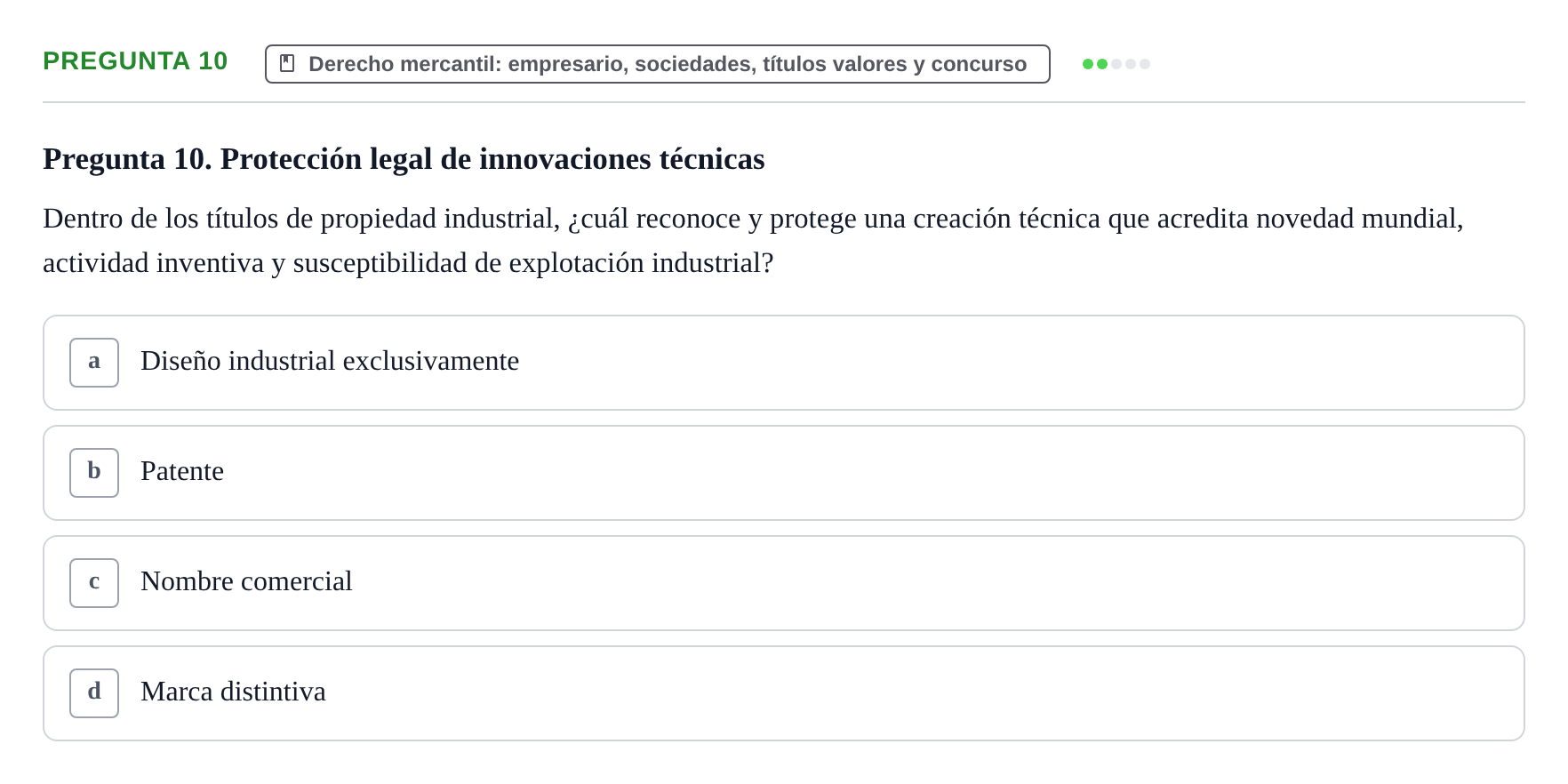 Enunciado: Pregunta 10