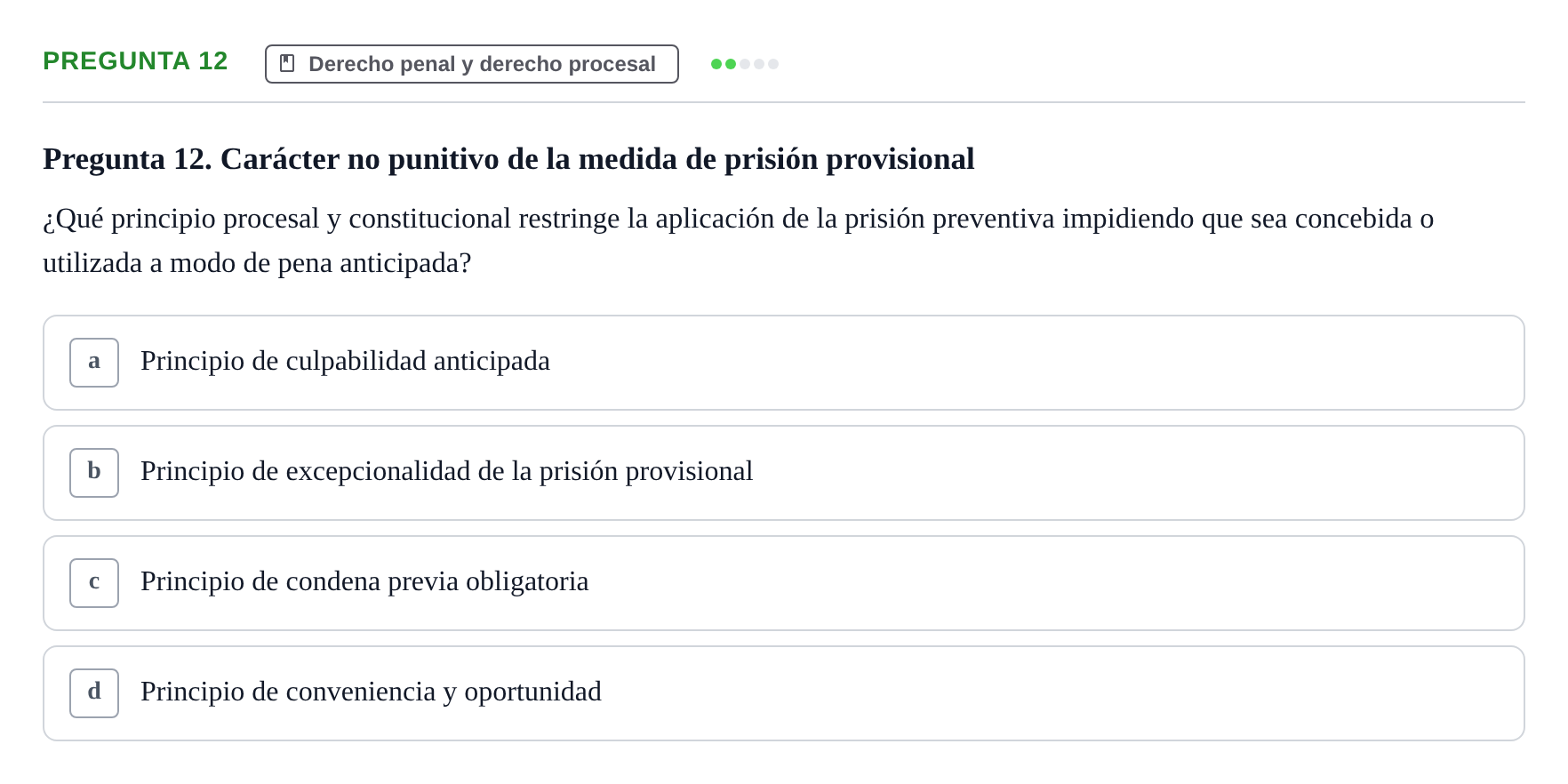 Enunciado: Pregunta 12