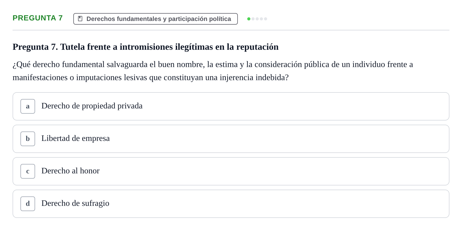 Enunciado: Pregunta 7