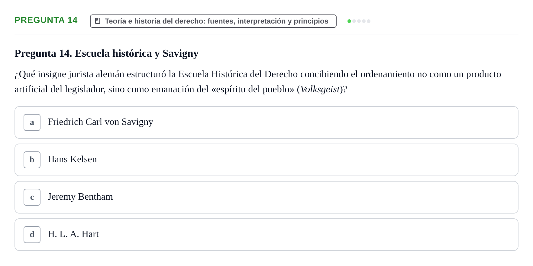 Enunciado: Pregunta 14