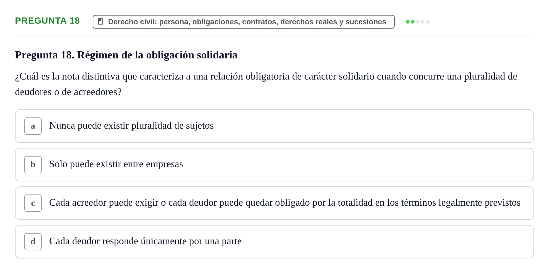 Enunciado: Pregunta 18